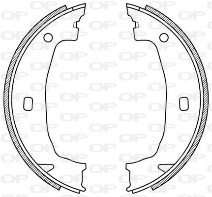 OPEN PARTS Комплект тормозных колодок BSA2197.00